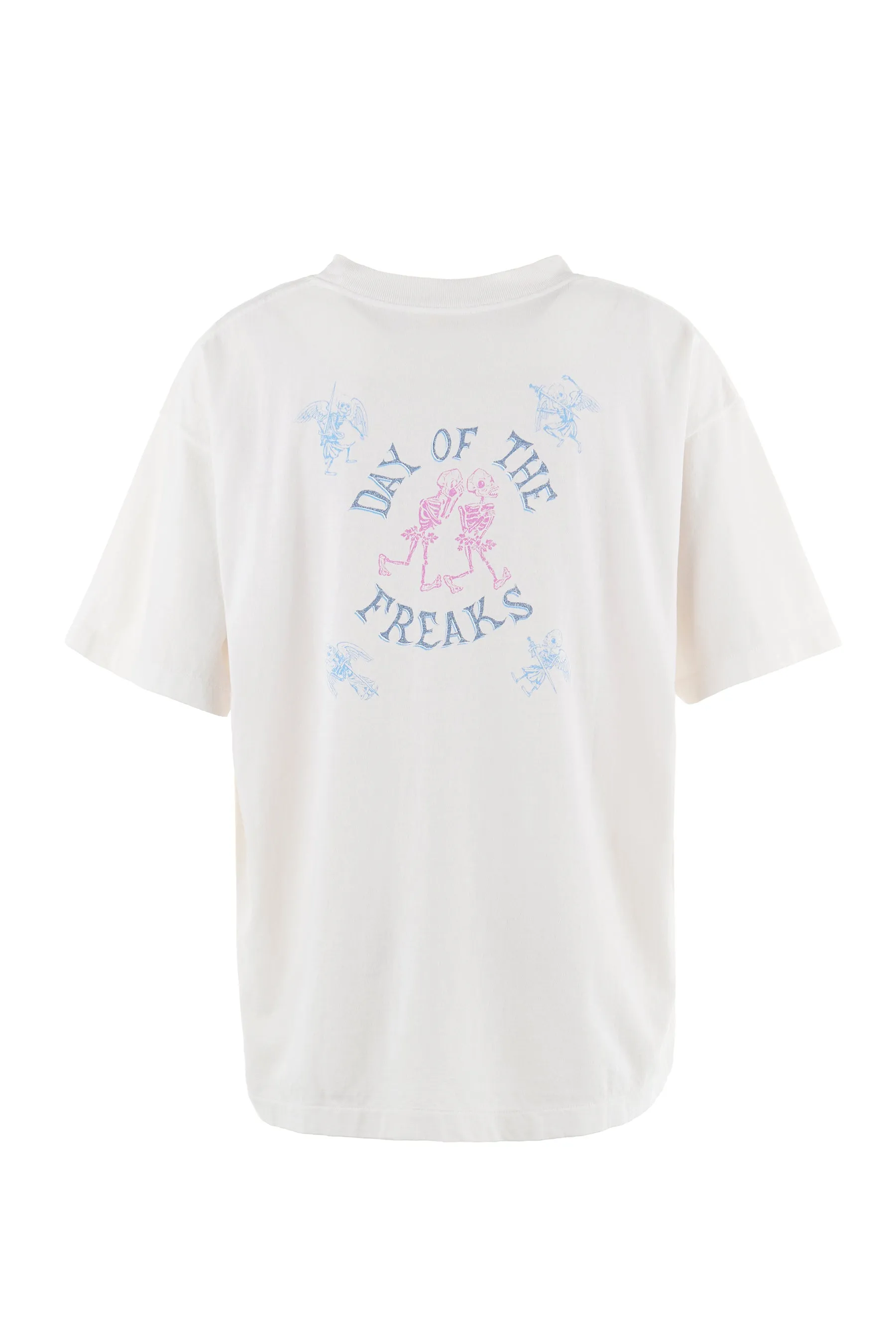 SAINT Mxxxxxx SS TEE/DAY OF THE FREAKS/WHT Monster Day/Monster Illustration Short Sleeve Off-White S-XL Same as the original version OE yarn cylinder without side seam fabric Top printing technology Zero difference restoration ZP Complete copy matching Main mark/wash mark/cherub mark complete